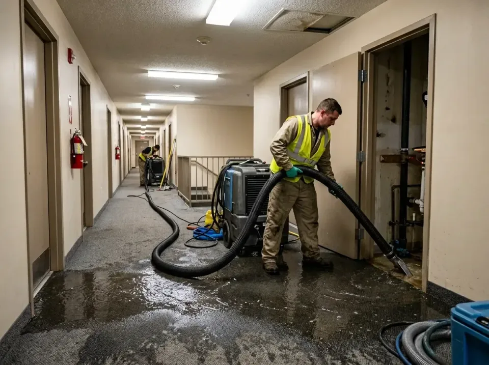 multi-unit-apartment-hallway-f-005 — frequently asked questions, Emergency Burst Pipe Water Extraction & Removal in Torringt…